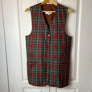 Academia Plaid Vest